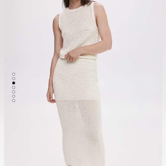 NWT Openwork Knit Top by Mango - Picture 2 of 8